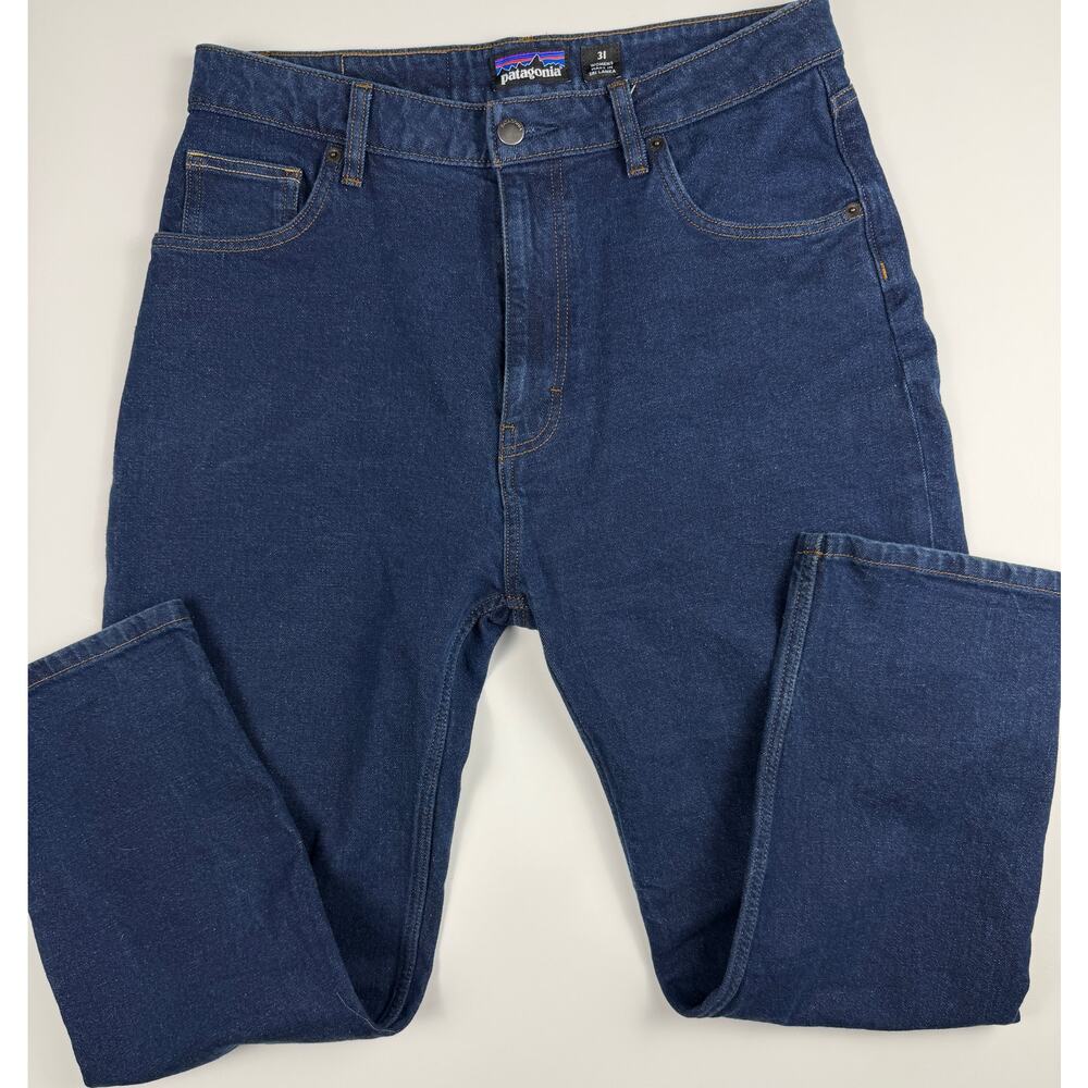 Patagonia Womens Jeans Dark Wash Straight Leg Denim Pants Size 31